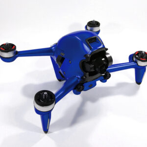 DJI FPV - SKIN - Chrom Blau
