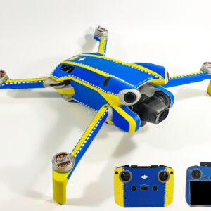 DJI MINI 4 PRO – SKIN – DESIGN: Polizei ohne Schrift und Wappen + 10x Akku- sowie DJI RC2 + RC-N2 Folie