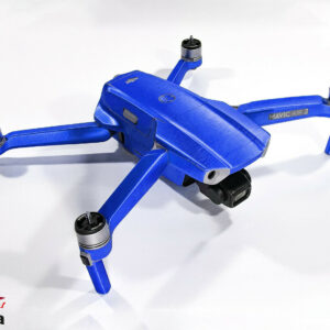 DJI MAVIC AIR 2  + RC - SKIN - ALU BLAU GEBÜRSTET - 3-5x Batterie / Folie/Decal