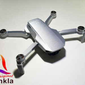 DJI MINI 2 - SKIN- ALU SILBER GEBÜRSTET / SILVER BRUSHED - Decal - Wrap -  Folie