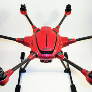 YUNEEC TYPHOON H - SKIN - Carbon Rot/red / Wrap / Decal / Foil / Folie / Drohne