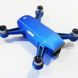 DJI SPARK - SKIN - Alu Blau gebürstet - Decal - Wrap - Folie