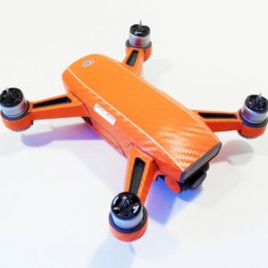 DJI SPARK - SKIN - Carbon Orange - Decal - Wrap - Folie