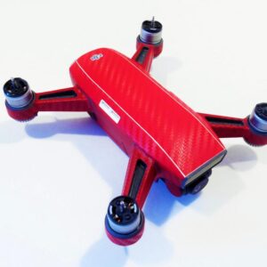 DJI SPARK - SKIN - Carbon Rot - Decal - Wrap - Folie