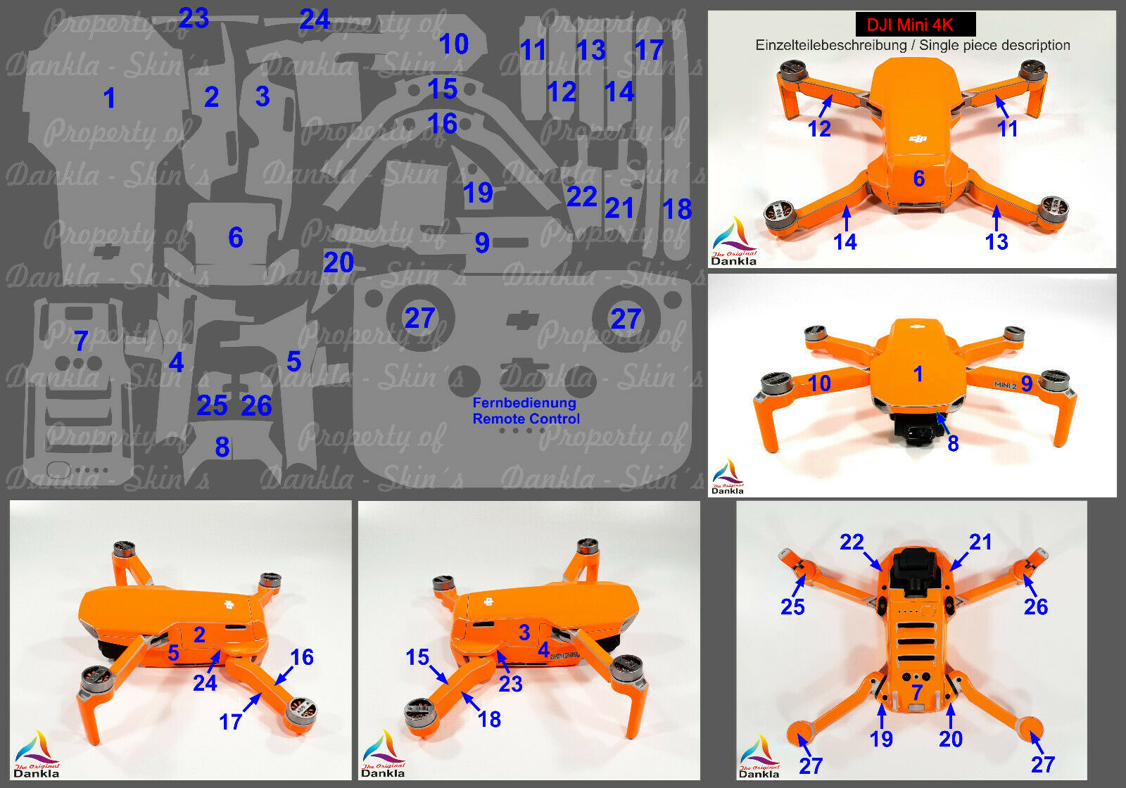 Einzelteilebeschreibung Mini 4K