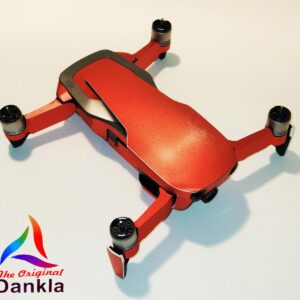 DJI MAVIC AIR - SKIN - Alu Rot gebürstet